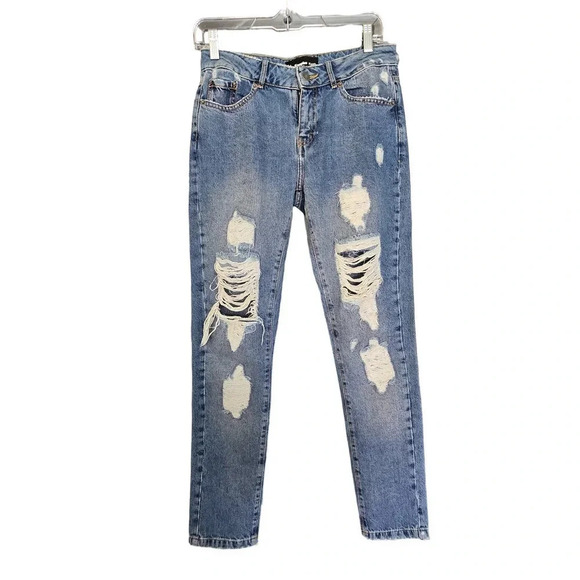 The Kooples Willy Heavy Destroy Jeans Blue Size 25 - Picture 2 of 7